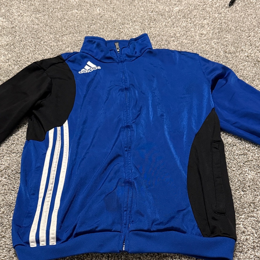 Adidas Kids Royal Blue and Black Track Jacket